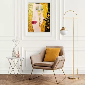 Картина по номерам с поталью 40 50 см «Климт. Слезы Фрейи» 14 цветов