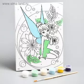 Картина по номерам "Самой милой" 21 х 15 см, фея Динь-Динь