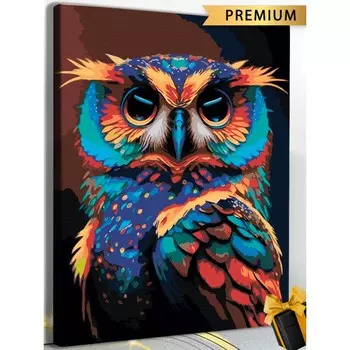 Картина по номерам «Сова» 40 40 см