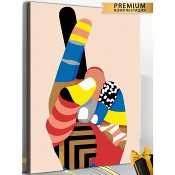 Картина по номерам «Современное искусство. Art рука» холст на подрамнике, 40 60 см