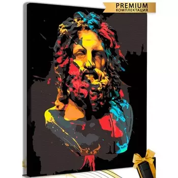 Картина по номерам «Яркий Давид» холст на подрамнике, 40 50 см