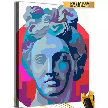 Картина по номерам «Женщина-скульптура. Арт» холст на подрамнике, 40 50 см