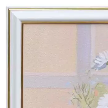 Картина "Полевые цветы в корзине" 33х70(36х73) см