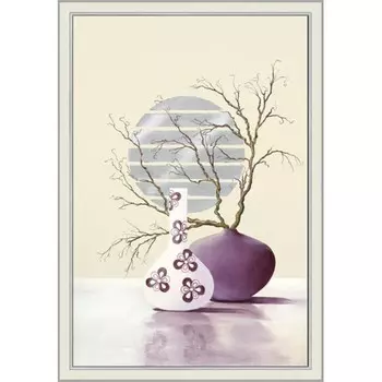 Картина "Пурпурнорное вдохновение 1" 40/50 рама 45-А355