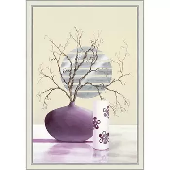 Картина "Пурпурнорное вдохновение 2" 40/50 рама 45-А355