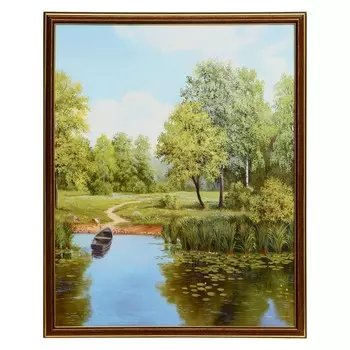 Картина "Речка" 50х40 (43х53) см