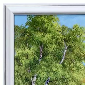 Картина "Речка в лесу" 33х70(36х73) см