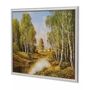 Картина "Речка в лесу" 43х53 см