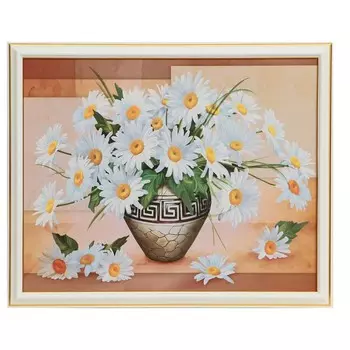 Картина "Ромашки" 35х28 (38*31) см