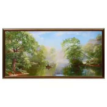 Картина "В лодке" 33х70 (36х73) см