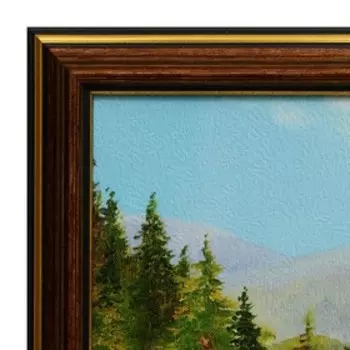 Картина "Вид на озеро" 33х70 (36*73) см