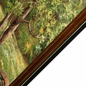 Картина "Водопад в лесу" 73х36 см