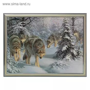 Картина "Волки" 33*43 см