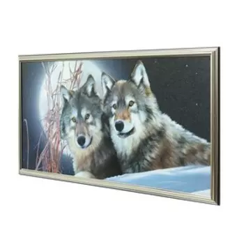 Картина "Волки" 36*72 см