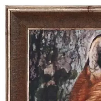 Картина велюр "Рыжая лиса" 100х70 (105х74)см
