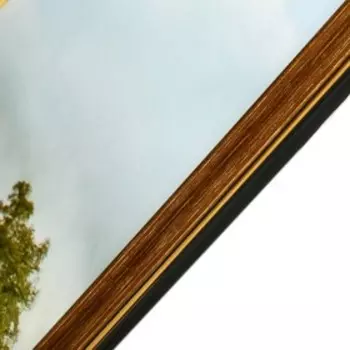 Картина "Замок у пруда" 70х33 см