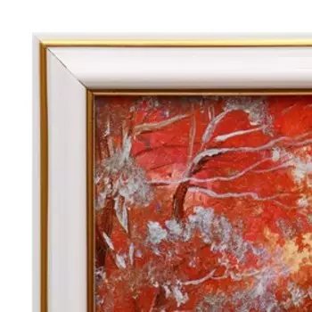 Картина "Зимний закат" 30х40 см (33х43см)