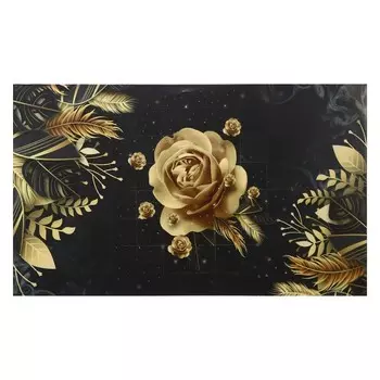 Картина "Золотая роза" 60*100 см