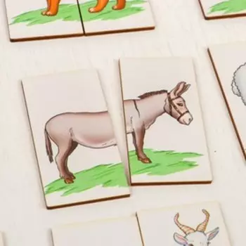 Картинки - половинки «Ферма», картинки нарисованы, 8.58.5 см