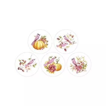 Картинки вафельные «Осенние птицы», 30 шт.