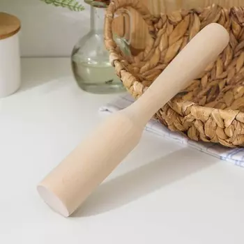 Картофелемялка-толкушка деревянная Доляна, 264.3 см, берёза