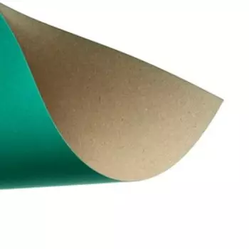 Картон цветной А4, 190 г/м2, немелованный, зелёный, цена за 1 лист