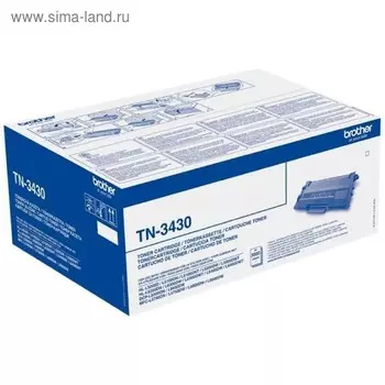 Картридж Brother TN3430 для HL-L5000D/L5100DN/L5100DNT/L5200DW/L5200DWT (3000k), черный