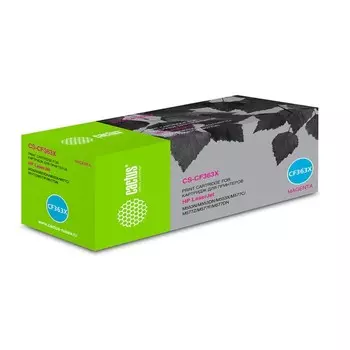 Картридж Cactus CS-CF363X CF363X, для HP CLJ M552dn/M553dn, 9500 страниц, цвет пурпурный