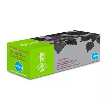 Картридж Cactus CS-CF383A CF383A, для HP LJ Pro M476dn/M476nw/M476dw, 2700 страниц, цвет пурпурный