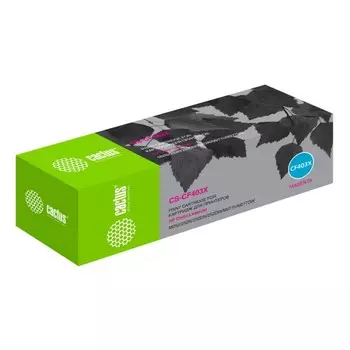 Картридж Cactus CS-CF403X CF403X, для HP CLJ M252/252N/252DN/252DW/M277n, 2300 страниц, цвет пурпурны