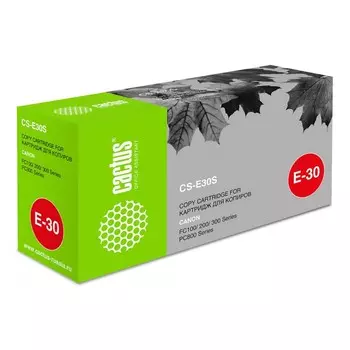 Картридж Cactus CS-E30S для Canon FC100/200/300Series/PC800Series (4000k), черный