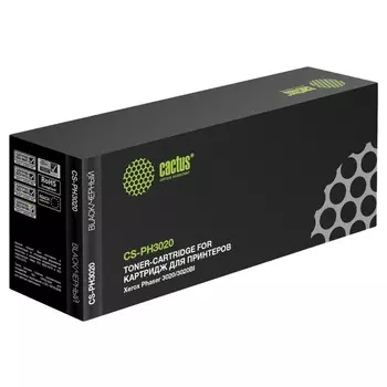 Картридж Cactus CS-PH3020 106R02773 для Xerox Phaser 3020/3020BI (1500k), черный