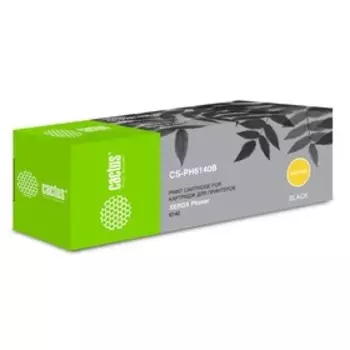 Картридж Cactus CS-PH6140B 106R01484 для Xerox Phaser 6140 (2600k), черный