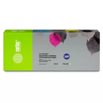 Картридж Cactus CS-SJIC30PY C33S020642, для Epson ColorWorks TM-C7500G, 295 мл, цвет жёлтый