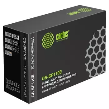 Картридж Cactus CS-SP110E 407442, для Ricoh Aficio SP 111/SP 111SF, 2000 страниц, цвет чёрный