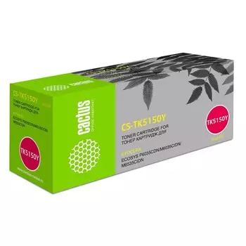 Картридж Cactus CS-TK5150Y TK-5150Y, для Kyocera M6035cidn/P6035cdn, 10000 страниц, цвет жёлтый