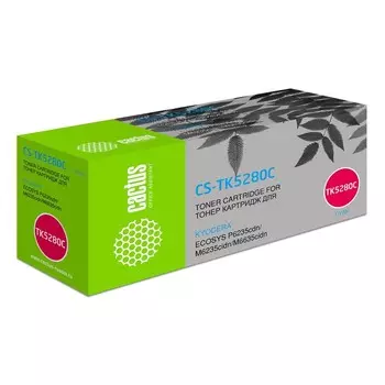 Картридж Cactus CS-TK5280C TK5280C, для Kyocera P6235cdn/M6235cidn, 11000 страниц, цвет голубой