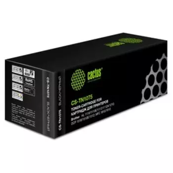 Картридж Cactus CS-TN1075 TN-1075, (HL-1110/1112/1510/1512/1810/1815), для Brother, чёрный