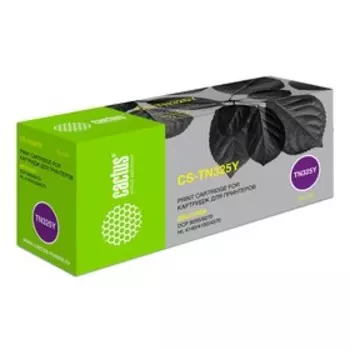 Картридж Cactus CS-TN325Y TN-325Y, (DCP-9055/9270/HL-4140/4150/4570), для Brother, жёлтый