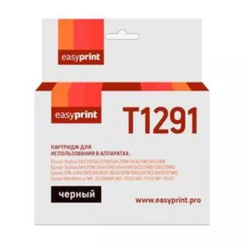 Картридж EasyPrint IE-T1291 (C13T12914011/T1291/Office B42WD/BX305F/WF7015) Epson, черный
