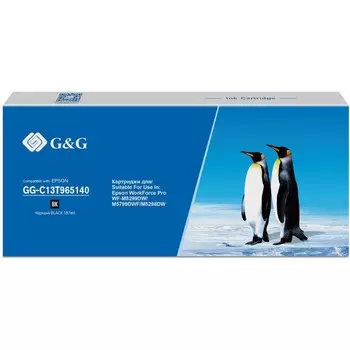 Картридж G&G GG-C13T965140 T9651, для Epson Pro WF-M5299DW/M5799DWF/M5298DW, 187 мл, цвет чёрный