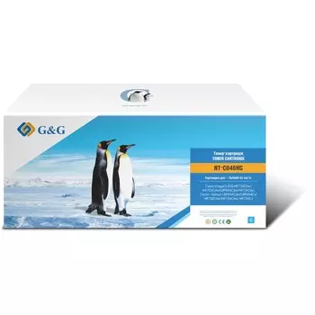 Картридж G&amp;G NT-C046HC, для Canon LBP 653Cdw/654Cx/MF732Cdw/734Cdw/735Cx, 5000 страниц, цвет голубой