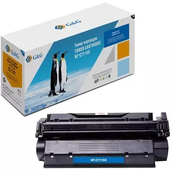 Картридж G&amp;G NT-C7115X, для HP LJ 1000/1005/1200/1220/3380, 3500 страниц, цвет чёрный