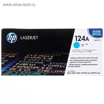 Картридж HP 124A Q6001A для 1600/2600n/2605/2605dn/2605dtn/CM1015/1017 (2000k), голубой