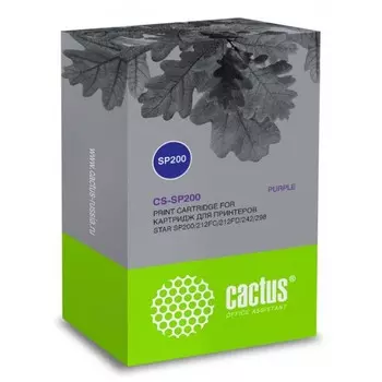 Картридж ленточный Cactus CS-SP200 фиолетовый для Star SP200/212FC/212FD/242/298