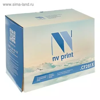 Картридж NV PRINT CF281X для HP LaserJet Enterprise M605/606/MFP-M630 (25000k), черный