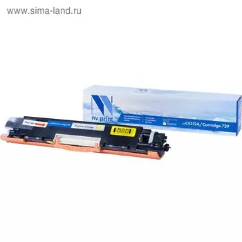 Картридж NV PRINT NV-CE312A/NV-729 Yellow для HP M175a и Canon LBP7010C (1000k), желтый