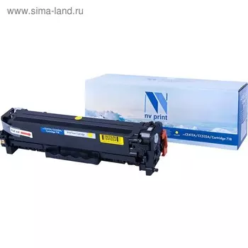 Картридж NV PRINT NV-CE412A/CC532A/NV-718 Yellow для HP и Canon (2800k), желтый