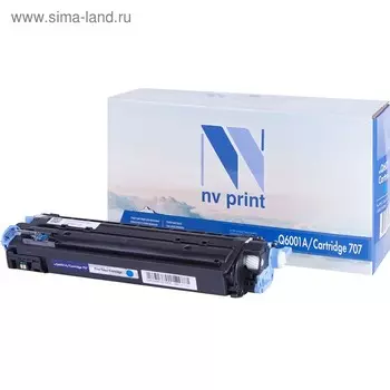 Картридж NV PRINT NV-Q6001A/NV-707 для HP LaserJet Color и Canon i-SENSYS (2000k), голубой 40622