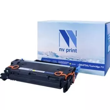 Картридж NV PRINT NV-Q6472A/NV-711 для HP LaserJet Color и Canon LBP (4000k), желтый